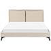 Letto Bouclé Melle 160 X 200 Cm Beige - Foto miniatura 5