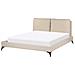 Letto Bouclé Melle 160 X 200 Cm Beige - Foto miniatura 8