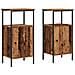 Comodini Legno Antico 2 Pz 41x31x80 Cm In Legno Multistrato - Foto miniatura 2