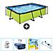 Piscina Fuori Terra - Rettangolo - 300x200x65 Cm - Groen - Include Accessori Coordinati Cb12 - Foto miniatura 1