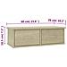 Scaffale Cassetti Parete Rovere Sonoma 60x26x18,5cm Multistrato - Foto miniatura 6