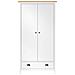 Lusso Casadino -  Armadio A 2 Ante Hill Bianco 89x50x170cm In Legno Di Pino - Foto miniatura 1