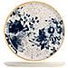 Piatto pane Indigo in stoneware beige blu cm 14 - Foto miniatura 1