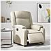 Poltrona Reclinabile Elettrica Crema in Similpelle - Foto miniatura 2