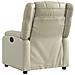 Poltrona Reclinabile Elettrica Crema in Similpelle - Foto miniatura 5