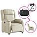 Poltrona Reclinabile Elettrica Crema in Similpelle - Foto miniatura 6