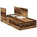 Struttura Letto con Contenitore in Legno Invecchiato 80x200 cm - Foto miniatura 1
