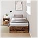 Struttura Letto con Contenitore in Legno Invecchiato 80x200 cm - Foto miniatura 2