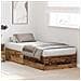 Struttura Letto con Contenitore in Legno Invecchiato 80x200 cm - Foto miniatura 5
