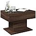 Tavolino Salotto con LED Rovere Marrone 70x50x45 cm Multistrato - Foto miniatura 5