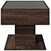 Tavolino Salotto con LED Rovere Marrone 70x50x45 cm Multistrato - Foto miniatura 7