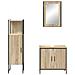 Set Mobili Bagno 3 Pezzi Rovere Legno Ingegnerizzato - Foto miniatura 8