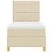 Letto a molle con materasso Crema 90 x 200 cm Tessuto - Foto miniatura 8
