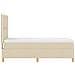 Letto a molle con materasso Crema 90 x 200 cm Tessuto - Foto miniatura 9