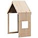 Letto Soppalco con Scala e Tetto 90x190 cm Legno Massello Pino - Foto miniatura 6