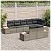 Set Divano da Giardino 8 pcs Grigio 319 x 154 x 85 cm - Foto miniatura 3
