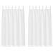 Tende con tende 2 pcs Bianco Poliestere - Foto miniatura 1