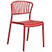 Set Di 4 Sedie Da Giardino Gela Rosso - Foto miniatura 3