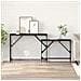 Tavolo consolle 2 pcs Rovere Nero 100 x 28 x 75 cm - Foto miniatura 2