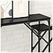 Tavolo consolle 2 pcs Rovere Nero 100 x 28 x 75 cm - Foto miniatura 4