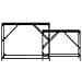 Tavolo consolle 2 pcs Rovere Nero 100 x 28 x 75 cm - Foto miniatura 5