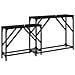Tavolo consolle 2 pcs Rovere Nero 100 x 28 x 75 cm - Foto miniatura 7
