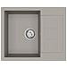 Lavello Grigio 620 x 500 mm 80% Quarzo e 20% Resina - Foto miniatura 6