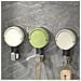 Ganci A Ventosa Senza Fori X2 - Ganci Rimovibili Per Asciugamani Da Parete Per Cucina E Bagno, Plastica, Multicolore Green - Foto miniatura 3