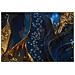 Stampa Su Tela Andromeda B Effetto Marmo Blu E Oro, 60x90 Cm - Foto miniatura 2