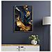 Stampa Su Tela Andromeda B Effetto Marmo Blu E Oro, 60x90 Cm - Foto miniatura 6