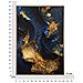 Stampa Su Tela Andromeda B Effetto Marmo Blu E Oro, 60x90 Cm - Foto miniatura 7