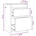 Mobiletto da Bagno Sotto Lavabo Rovere Sonoma 56 x 37,5 x 81 cm - Foto miniatura 7