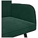 Sofa a Due Posti Verde Scuro 115 x 61 x 87 cm Velluto - Foto miniatura 7