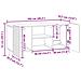 Mobile TV Rovere Sonoma 102 x 34,5 x 52 cm Legno ingegnerizzato - Foto miniatura 9