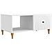 Tavolino da salotto Bianco 90 x 50 x 40 cm Legno ingegnerizzato - Foto miniatura 1