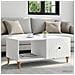Tavolino da salotto Bianco 90 x 50 x 40 cm Legno ingegnerizzato - Foto miniatura 2