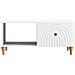 Tavolino da salotto Bianco 90 x 50 x 40 cm Legno ingegnerizzato - Foto miniatura 5