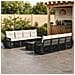 Set Divano da Giardino 9 pz Nero polyrattan - Foto miniatura 8