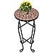 Tavolino Piante Modello Mosaico Terracotta - Foto miniatura 2
