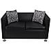 Set Divani a 3 e a 2 Posti in Similpelle Nero 170 x 62,5 x 63 cm - Foto miniatura 6