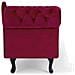 Chaise Longue Sinistra In Velluto Bordeaux Nimes - Foto miniatura 21