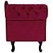 Chaise Longue Sinistra In Velluto Bordeaux Nimes - Foto miniatura 6
