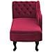 Chaise Longue Sinistra In Velluto Bordeaux Nimes - Foto miniatura 25
