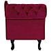 Chaise Longue Sinistra In Velluto Bordeaux Nimes - Foto miniatura 19
