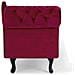 Chaise Longue Sinistra In Velluto Bordeaux Nimes - Foto miniatura 13
