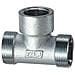 Raccordo A T 1/2"" Femmina Con 2 Monoconi Rame Cromato 5460 12 - Foto miniatura 1