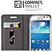 Custodia Compatibile Con Samsung Galaxy S4 Mini In Blu Scuro Nero - Coperchio Protettiva Con Chiusura Magnetica, Funzione Stand E Tasca Per Le Carte - Foto miniatura 6
