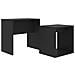 Set Tavolini da Salotto Nero 48x30x45 cm in Legno Multistrato - Foto miniatura 2