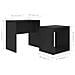 Set Tavolini da Salotto Nero 48x30x45 cm in Legno Multistrato - Foto miniatura 6