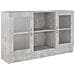 Armadietto Vetrina Grigio Cemento 120x30,5x70 cm Multistrato - Foto miniatura 2